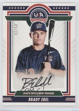 2022 Panini USA Baseball Stars & Stripes Black Ink 9/25 Brady Ebel Auto 0j81