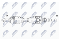 Nty Antriebswelle NPW-PE-029 FüR 508 Peugeot Sw 1 Hdi 180 Rxh Hybrid4 Awc