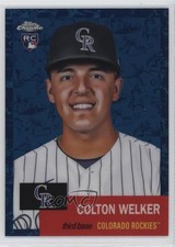 2022 Chrome Platinum Anniversary Toile White & Blue Refractor Colton Welker 0w3