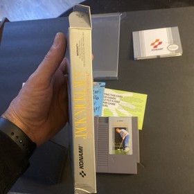 1992 Konami Nintendo NES Jack Nicklaus Golf Video Game Cartridge Boxed Complete