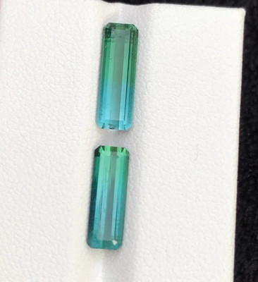 Natural Blue Green Paraiba Tourmaline 18-20 Ct (2 Pcs) Loose Certified Gemstone