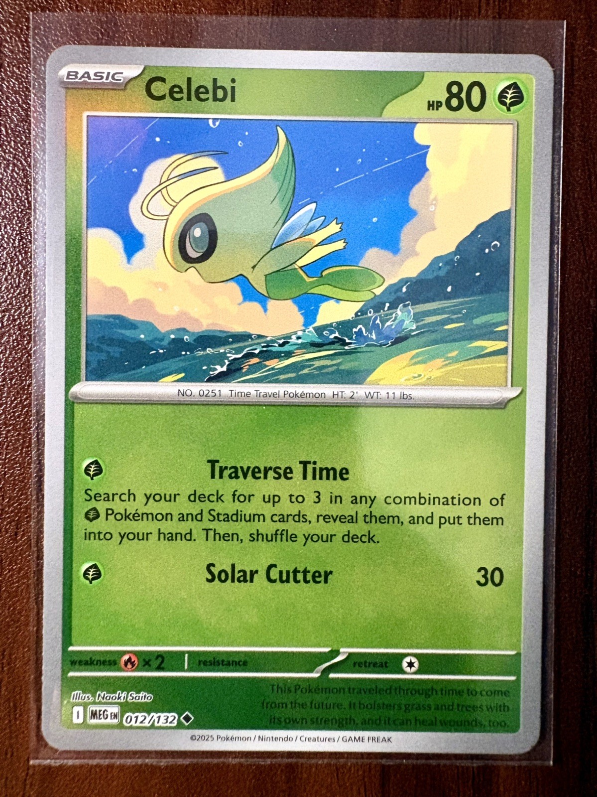 Celebi 012/132 - Reverse Holo - Pokémon TCG: Mega Evolution - NM