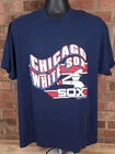 Trench 1990 Chicago White Sox XL Short Sleeve T-Shirt Blue Single Stitch VTG