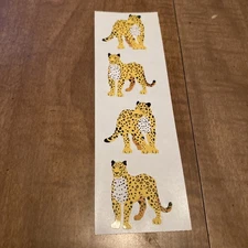 LEOPARDS Stickers Mrs. Grossman's•Big Cats•Carnivores Africa•Asia• ￼