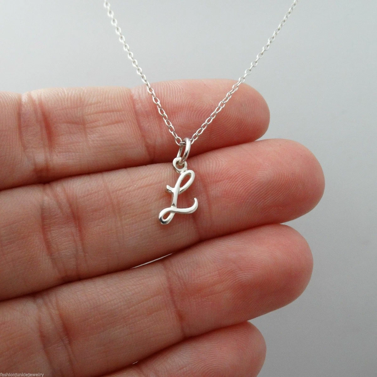 Letter Charm, Initial Necklace Pendant