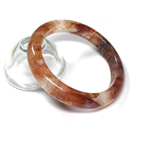 Real Genuine Natural Clear Red Quartz Himalaya Crystal Bangles Bangle 56-62mm - Bild 13 von 67