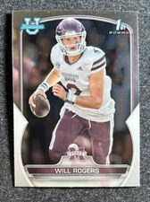 Will Rogers 1st Rookie Card RC 2022 Bowman Chrome U University 46 Mississippi St