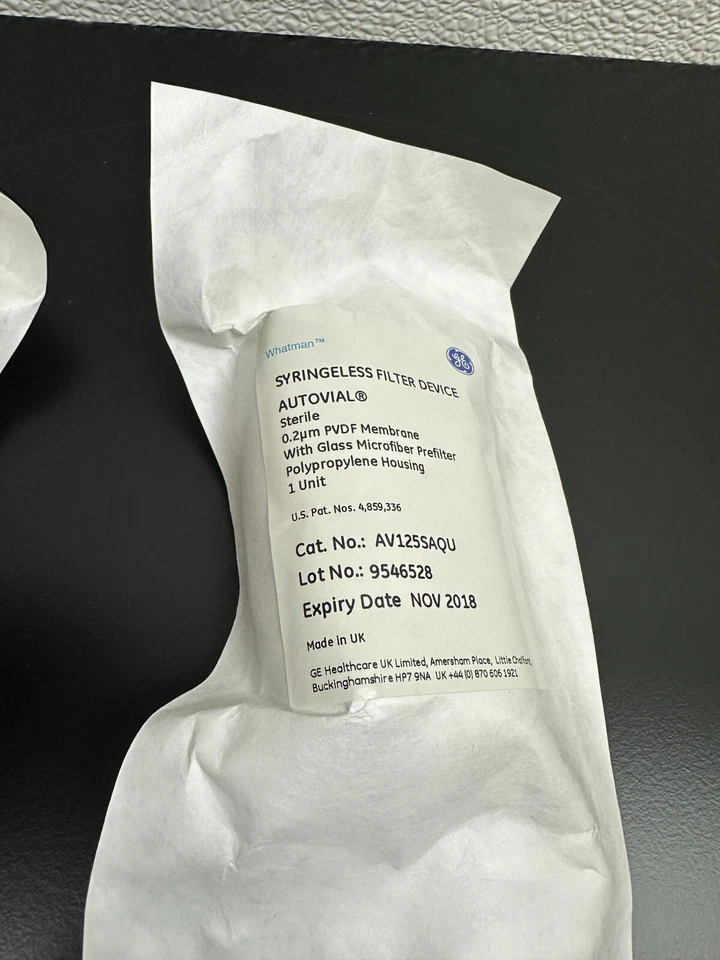 Filtros autoviales sin jeringas Whatman Cat No AV125SAQU 0,2um 12 ml PVDF S 40 Foto 2 de 4