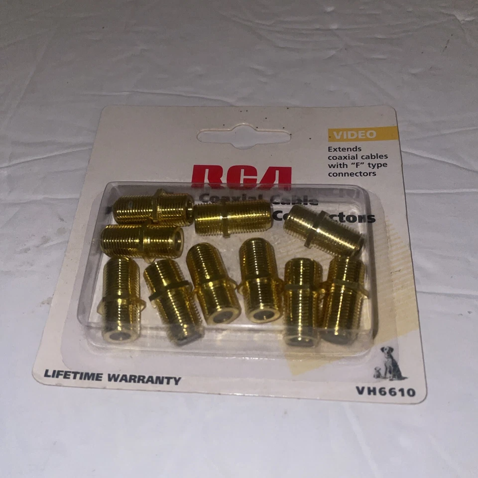 RCA Ten Coaxial Cable Feed Thru/In Line Connectors VH6610 Video - Image 2 of 4