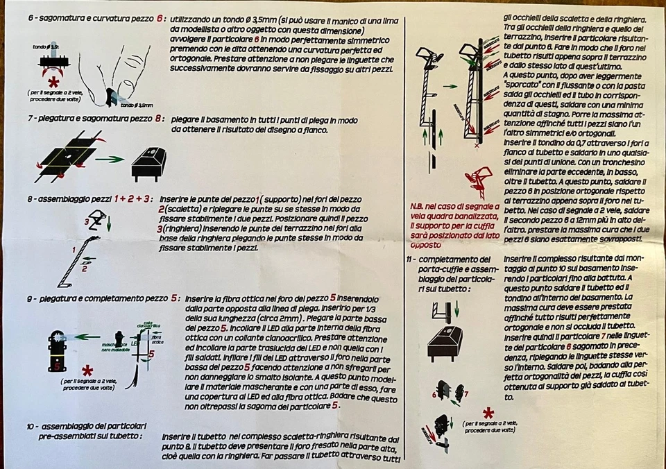 MEGA LOTTO KIT ottone segnali e portali semaforici FS scala 1:87 - Immagine 2 di 4