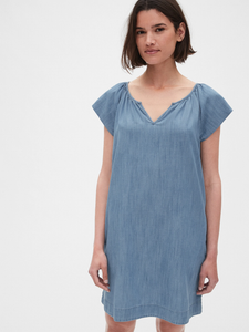 flutter sleeve swing dress