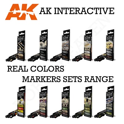 AK Interaktive Echtfarbmarker Sets Full Sortiment kombiniert schneller Versand
