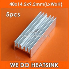 5pcs MOS TO220 / TO-220 Aluminum Radiator Heatsink 40x14.5x9.5mm