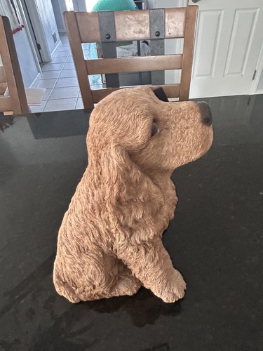 1985 Living Stone Signed Cocker Spaniel Dog Sculpture - 10” Tall-Vintage Art - Picture 12 of 23