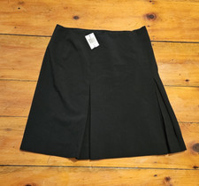 INC International Concepts Perfect Black Skirt Gored Flare Womens 6 Aline NEW 79