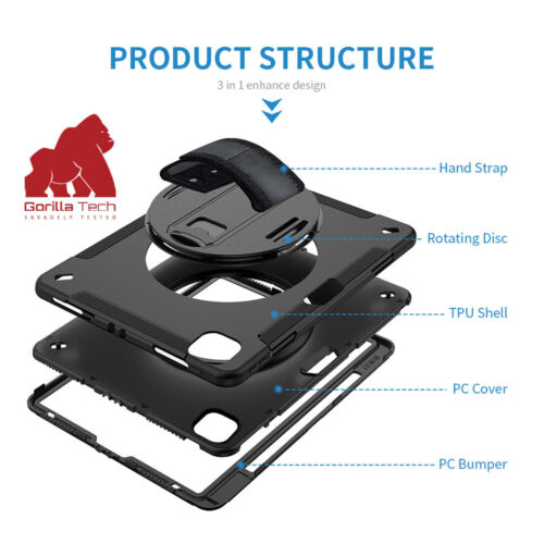 iPad Heavy Duty Cover Shock Proof Tough Survivor Case Full 360 Degree Protection - Picture 8 of 58