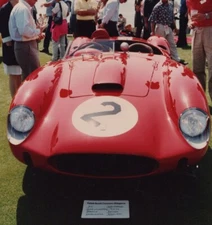 1957 Ferrari 250 Testa Rossa Red Iconic Racing Design Chrome Number 2 Show