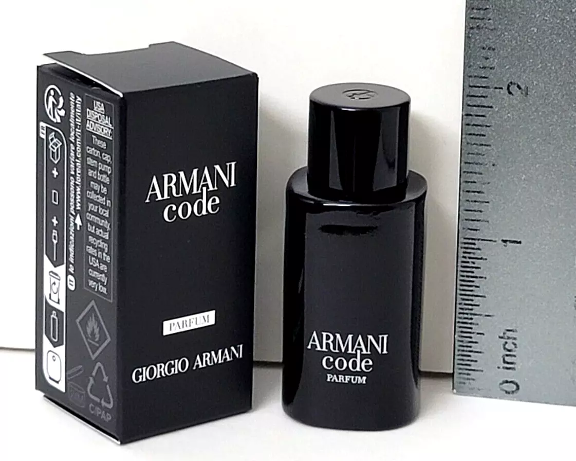 ARMANI Code PARFUM fl oz by GIORGIO ARMANI (MINIATURE SPLASH for MEN) | eBay