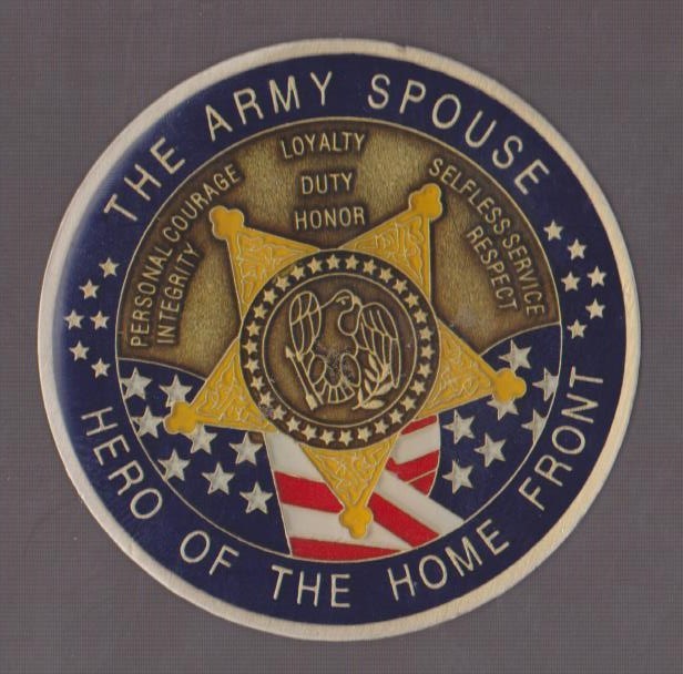 The Army Spouse Hero Of The Home Front Challenge Coins 1.75 