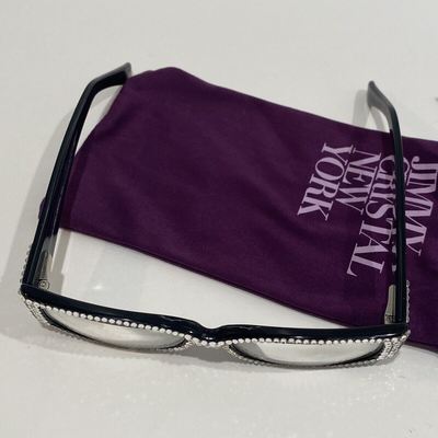 jimmy crystal New York glasses Farm black studded jimmy crystal New York glasses Farm black studded | eBay main image 2