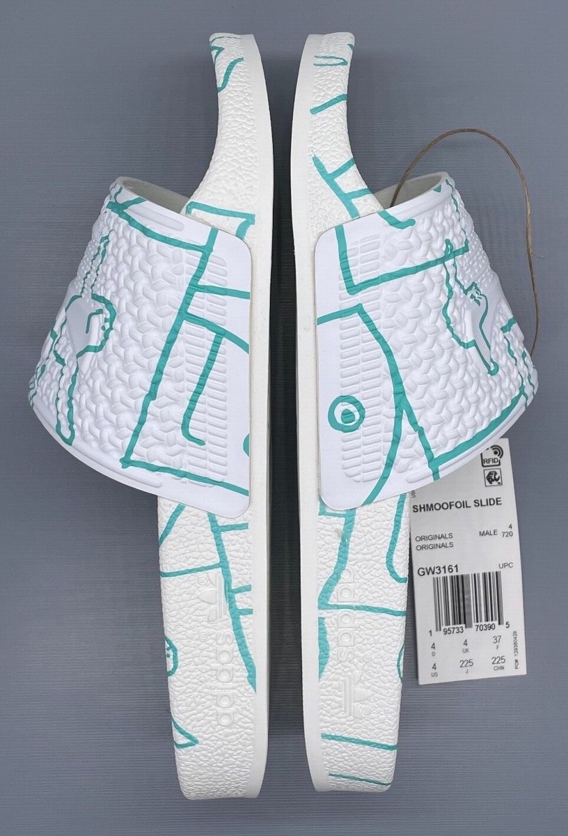 Adidas Originals x Mark Gonzales Shmoofoil Slides Allover Print