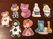 Alice in the Wonderland Characters Die Cuts / Please Read
