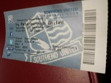 Southend United v Peterborough United, 2015-16, ticket
