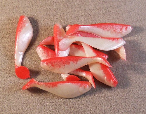 Señuelo de pesca Walleye 2 1/2 in. Custom Shad Tails 1 pieza. Sombra de baño de 10 - Imagen 4 de 4