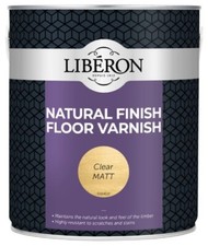 Liberon Natural Finish Floor Varnish Clear Matt Soft Sheen 2.5 Litre SALE Dented