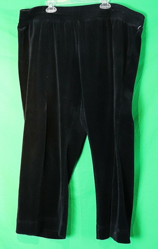 black terry cloth lounge pants, size 
