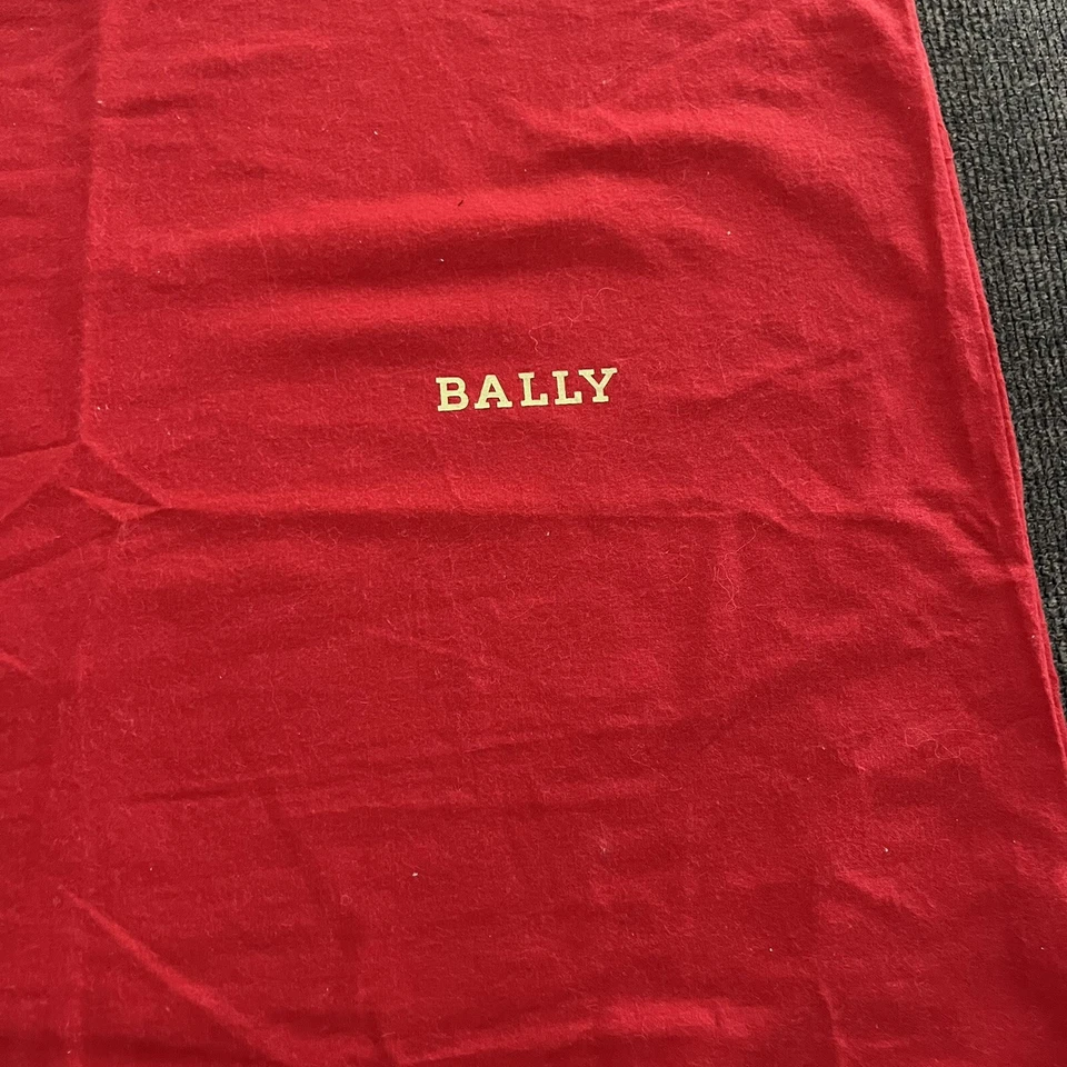 BALLY Suiza Rojo Bolsa para el Polvo 21” X 20” Cubierta de Almacenamiento Bolso Cartera Zapatos Foto 3 de 4