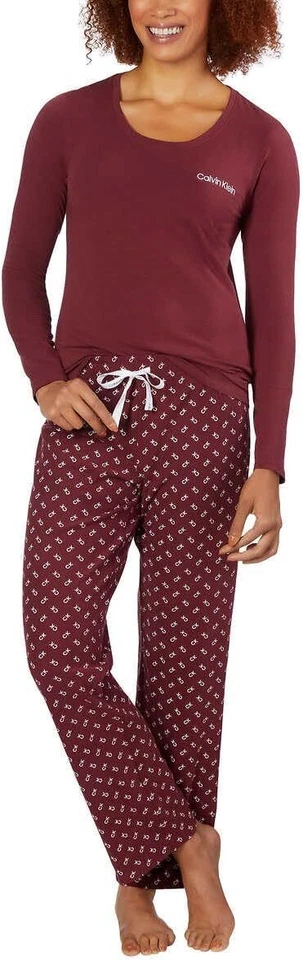 Juego de pijama polar de 2 piezas para mujer Calvin Klein Foto 2 de 3