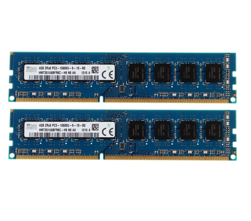 4PCS For SK Hynix 4GB 2Rx8 PC3-10600 DDR3 1333MHz DIMM Desktop Memory RAM #DD - Image 2 of 4