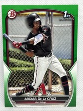 ABDIAS DE LA CRUZ 2023 Bowman Prospects Green /99 #BP-34