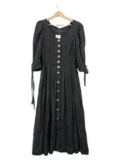 Berwin & Wolff Damen Dirndl Trachtenkleid Gr. 38 Schwarz Leinen Traditionell