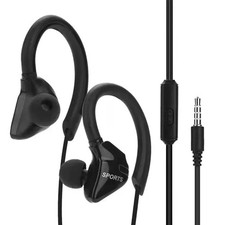Wired In-Ear Sport Hifi Headphone Earbuds Over Ear Hook Earphone 3.5mm With MIC