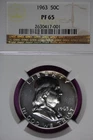 1963 NGC 50C PF65 FRANKLIN HALF DOLLAR #B51561