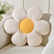 Flower Shaped Pillows Cute Floor Pillows for Home Decor Accent Pillow Aesthet...
