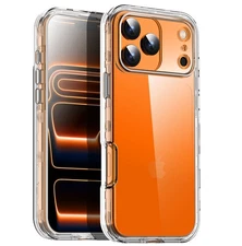 For iPhone 17 Pro Max 17 Case Clear Slim Shockproof Bumper 3-Layer Phone Cover