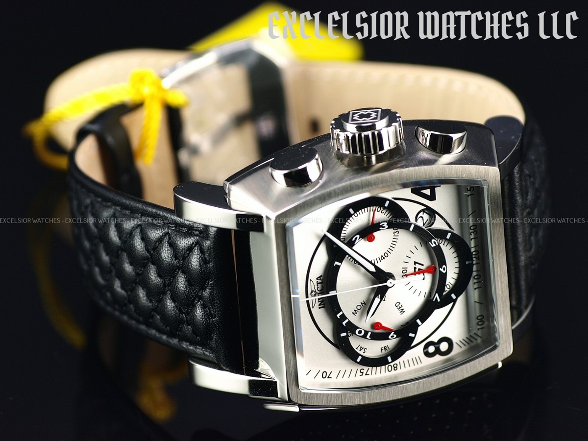 NEW Invicta Men 48mm S1 Rally SWISS Z60 Chrono SILVER DIAL