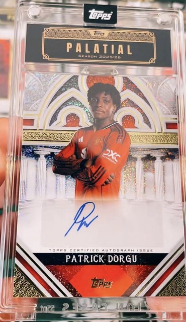 Topps Manchester United Palatial Patrick Dorgu Auto Numbered /15