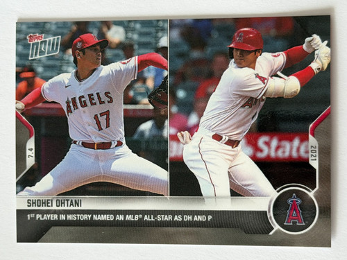2021 Topps Now #457  SHOHEI OHTANI Los Angeles Angels MLB All-Star as DH and P