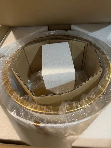 Crystorama Lighting Group FUL-905 Fulton 3 Light 18"W Semi-Flush - Gold - Picture 9 of 10