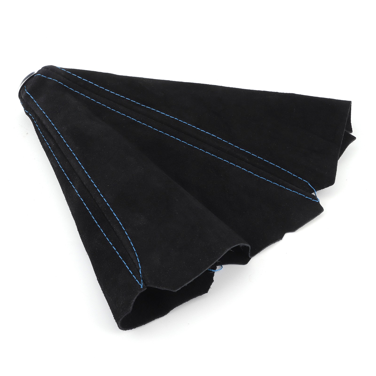 Blue Stitching Shifter Lever Dust Cover Boot Gaiter Car Suede For Most Vehicles