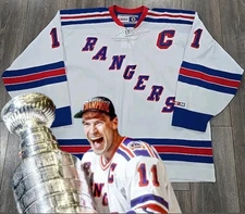 RARE! AUTHENTIC MARK MESSIER NY RANGERS JERSEY CCM XXL RARE KOHO HOCKEY 