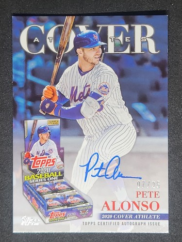 Pete Alonso #COVR-PA 2026 Topps Cover Athlete Autograph card
