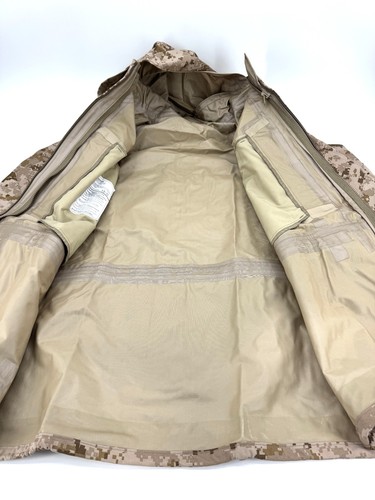 NUEVA USGI USG Marina de los Estados Unidos Parka de Trabajo NWU Tipo II AOR1 Desert Goretex Talla MED XX-LARGO - Imagen 10 de 11