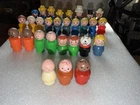 Lot Vintage Fisher-Price Plastic And Wood-Bodied Little People Bus Furniture