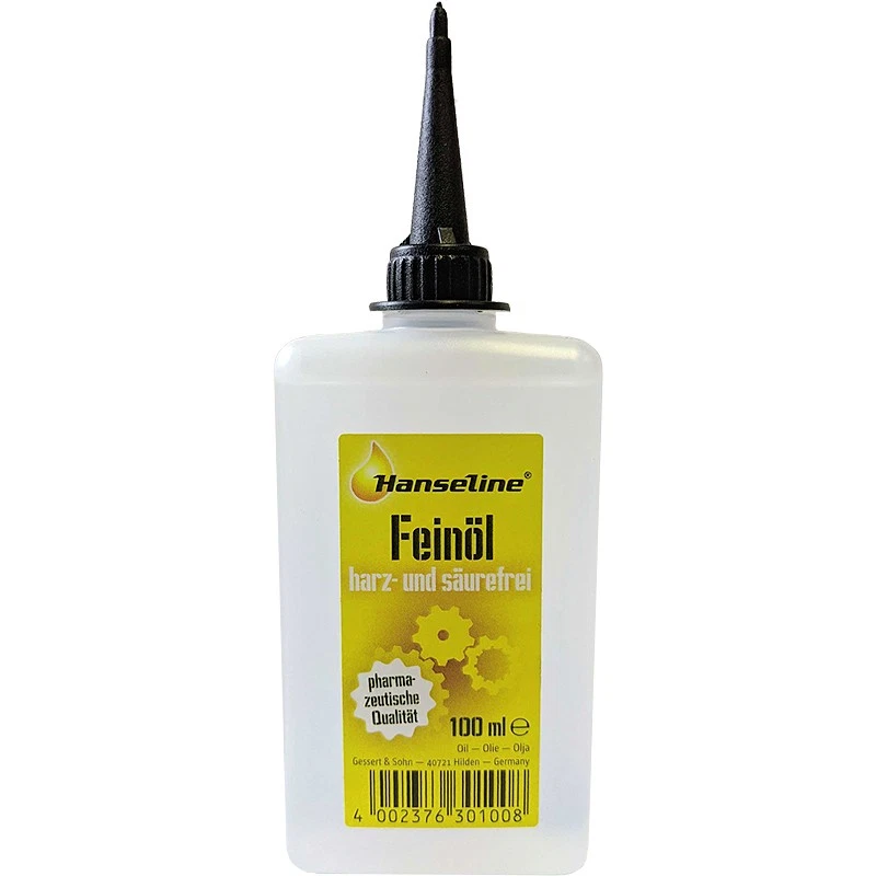 CARL HOERNECKE CHEMISCHE FABRIK GMBH & CO. KG Hanseline Feinmechaniköl 100 ml Harz & Säurefrei Plastikflasche Spitze mit Kappe
