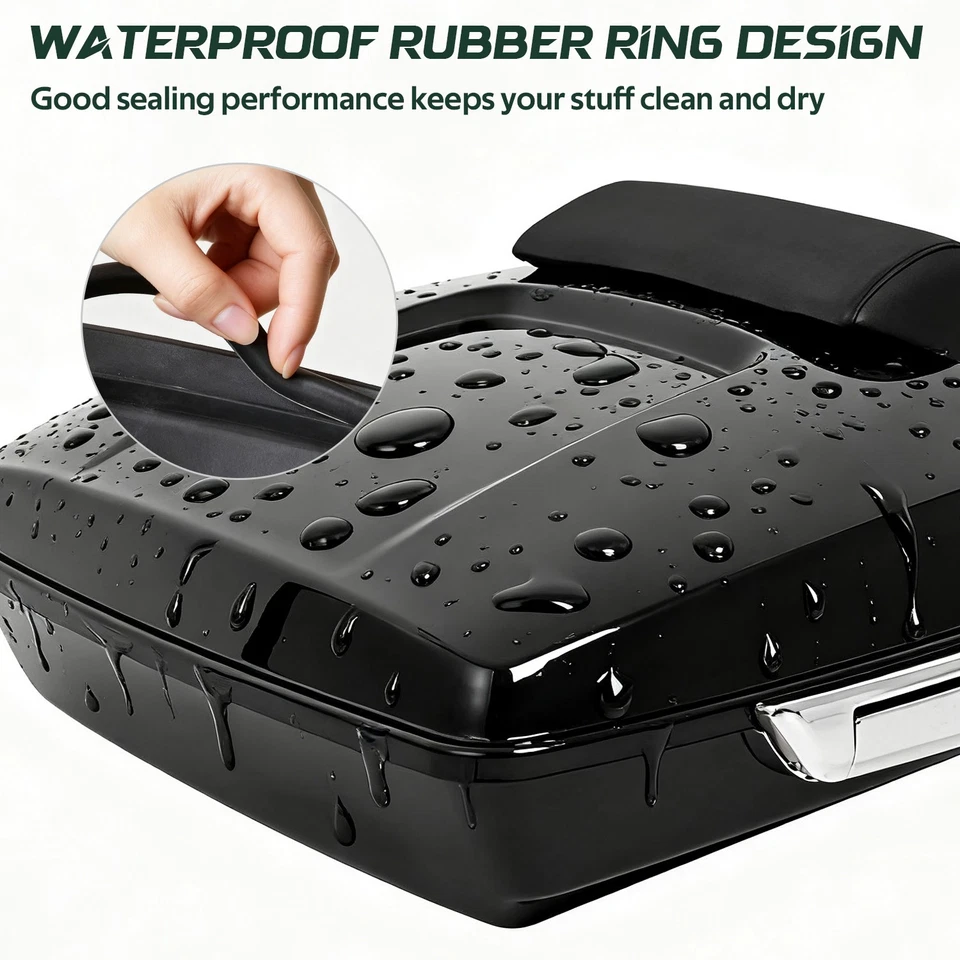 Baúl Razor Pack 2 para Harley Davidson Tour Street Road King Glide 14-25 Foto 3 de 4